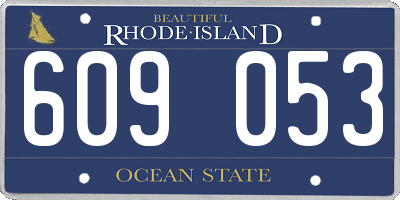 RI license plate 609053