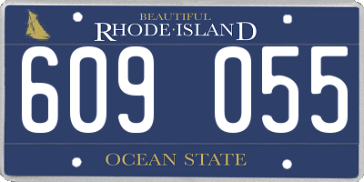 RI license plate 609055