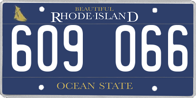 RI license plate 609066