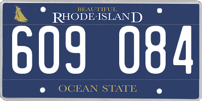 RI license plate 609084