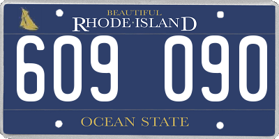 RI license plate 609090