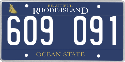 RI license plate 609091