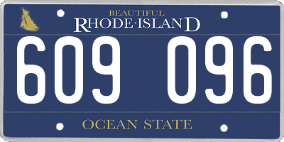 RI license plate 609096