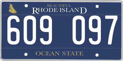 RI license plate 609097