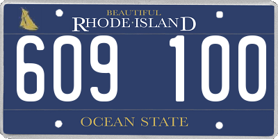 RI license plate 609100