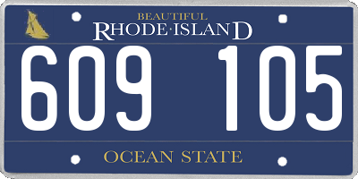 RI license plate 609105