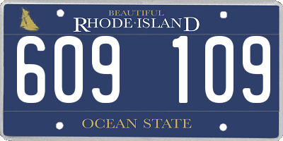 RI license plate 609109
