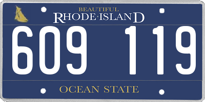 RI license plate 609119
