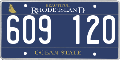 RI license plate 609120