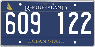 RI license plate 609122