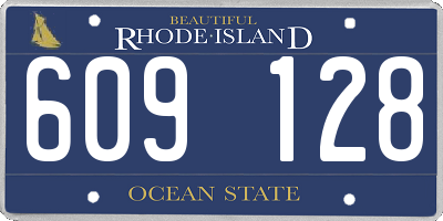 RI license plate 609128