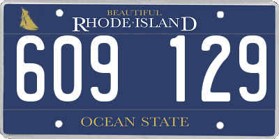 RI license plate 609129