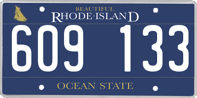 RI license plate 609133