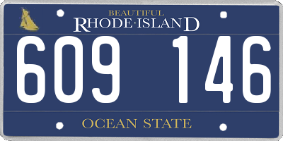 RI license plate 609146