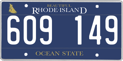 RI license plate 609149
