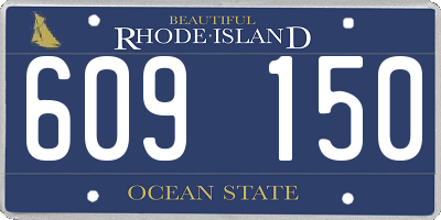 RI license plate 609150