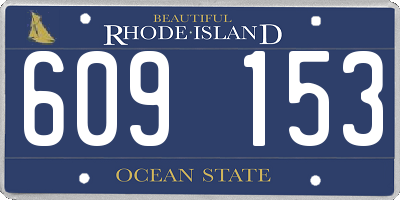 RI license plate 609153