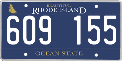 RI license plate 609155