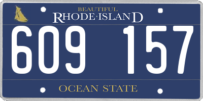 RI license plate 609157