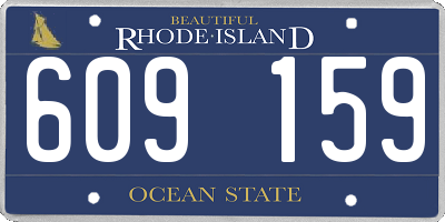 RI license plate 609159