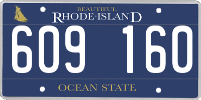 RI license plate 609160