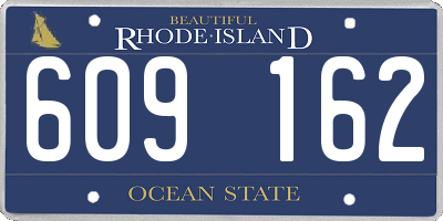 RI license plate 609162