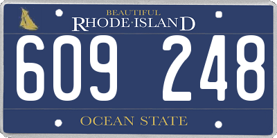 RI license plate 609248