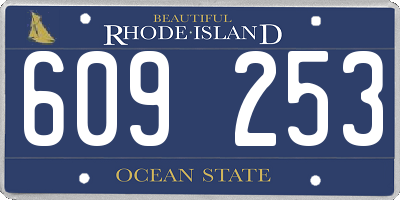 RI license plate 609253