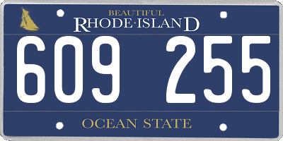 RI license plate 609255