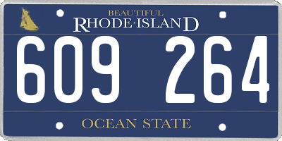 RI license plate 609264