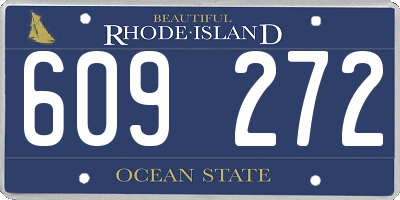 RI license plate 609272