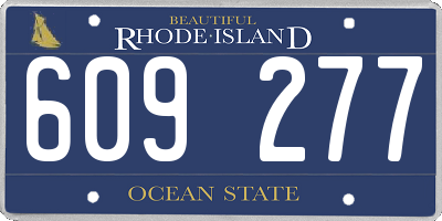 RI license plate 609277