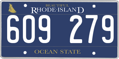 RI license plate 609279