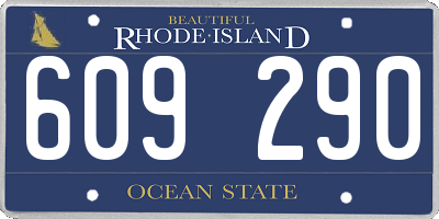 RI license plate 609290
