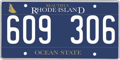 RI license plate 609306