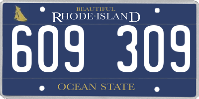RI license plate 609309