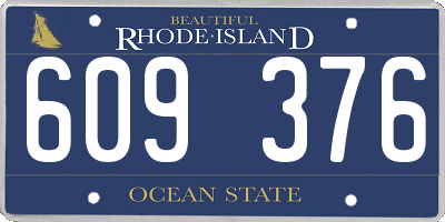 RI license plate 609376