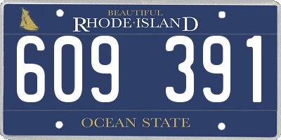 RI license plate 609391