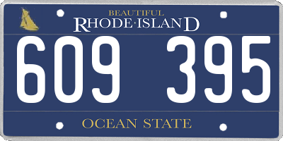RI license plate 609395