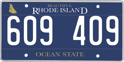 RI license plate 609409