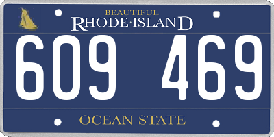 RI license plate 609469