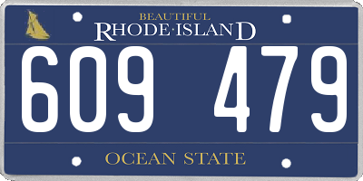 RI license plate 609479