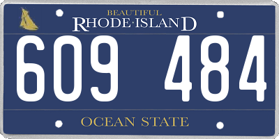 RI license plate 609484