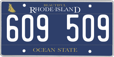 RI license plate 609509