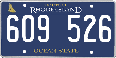 RI license plate 609526