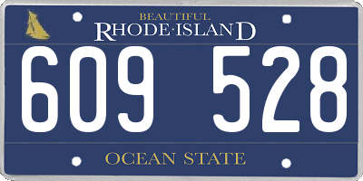 RI license plate 609528