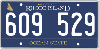 RI license plate 609529