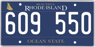 RI license plate 609550