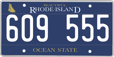 RI license plate 609555