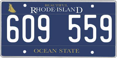 RI license plate 609559